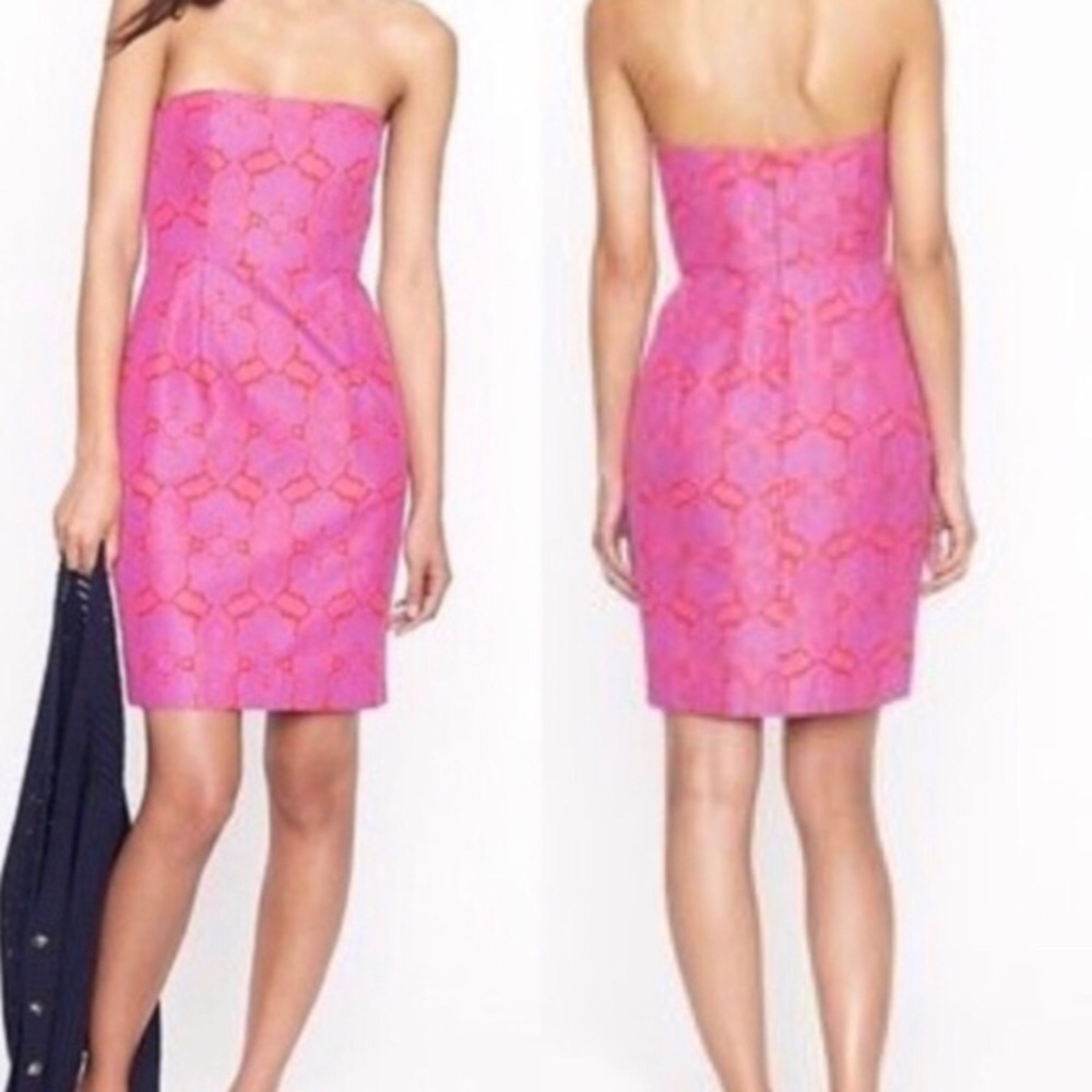 J. Crew Ella Medallion Strapless Dress